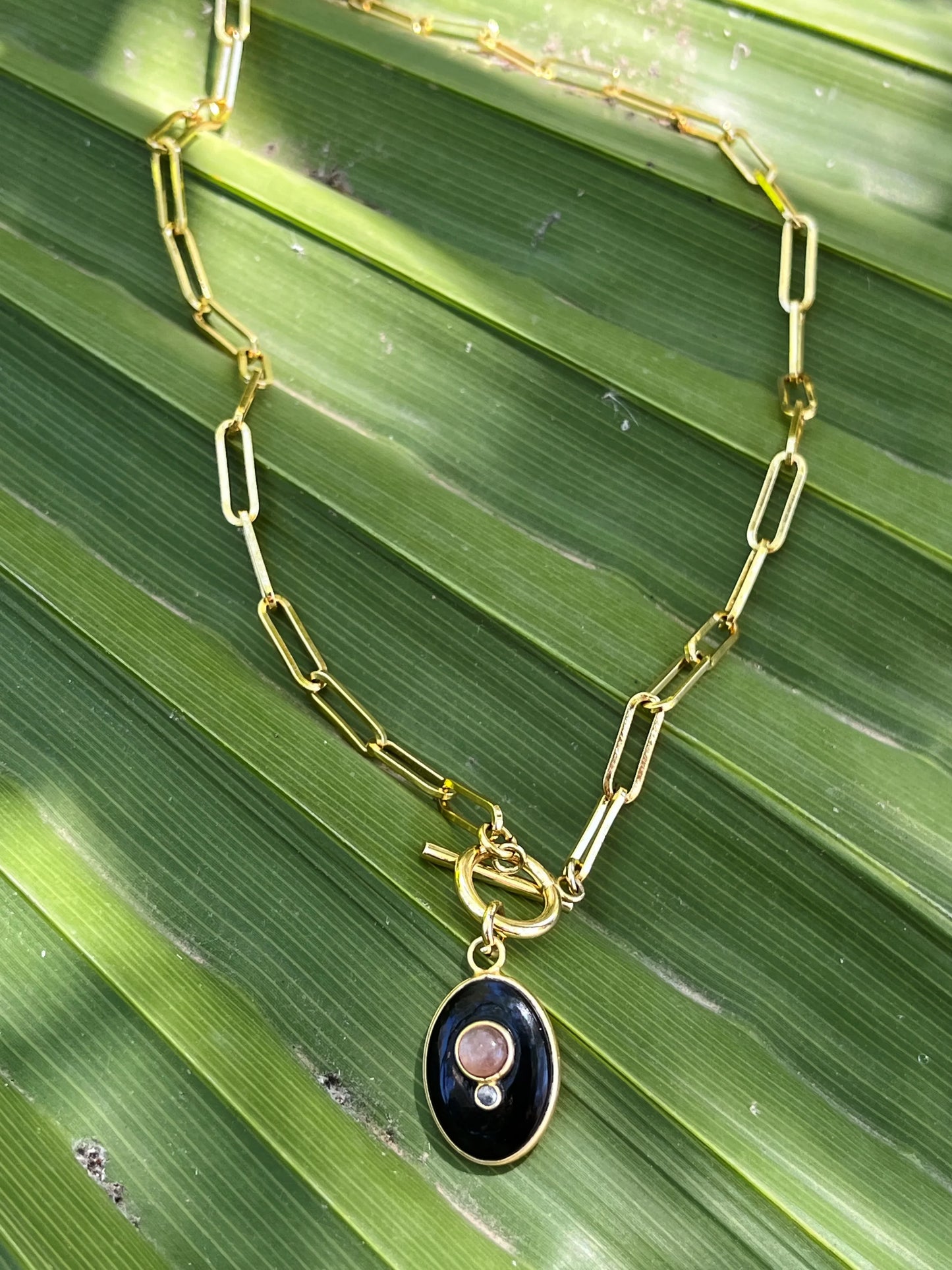 Parros Necklace - Black Onyx