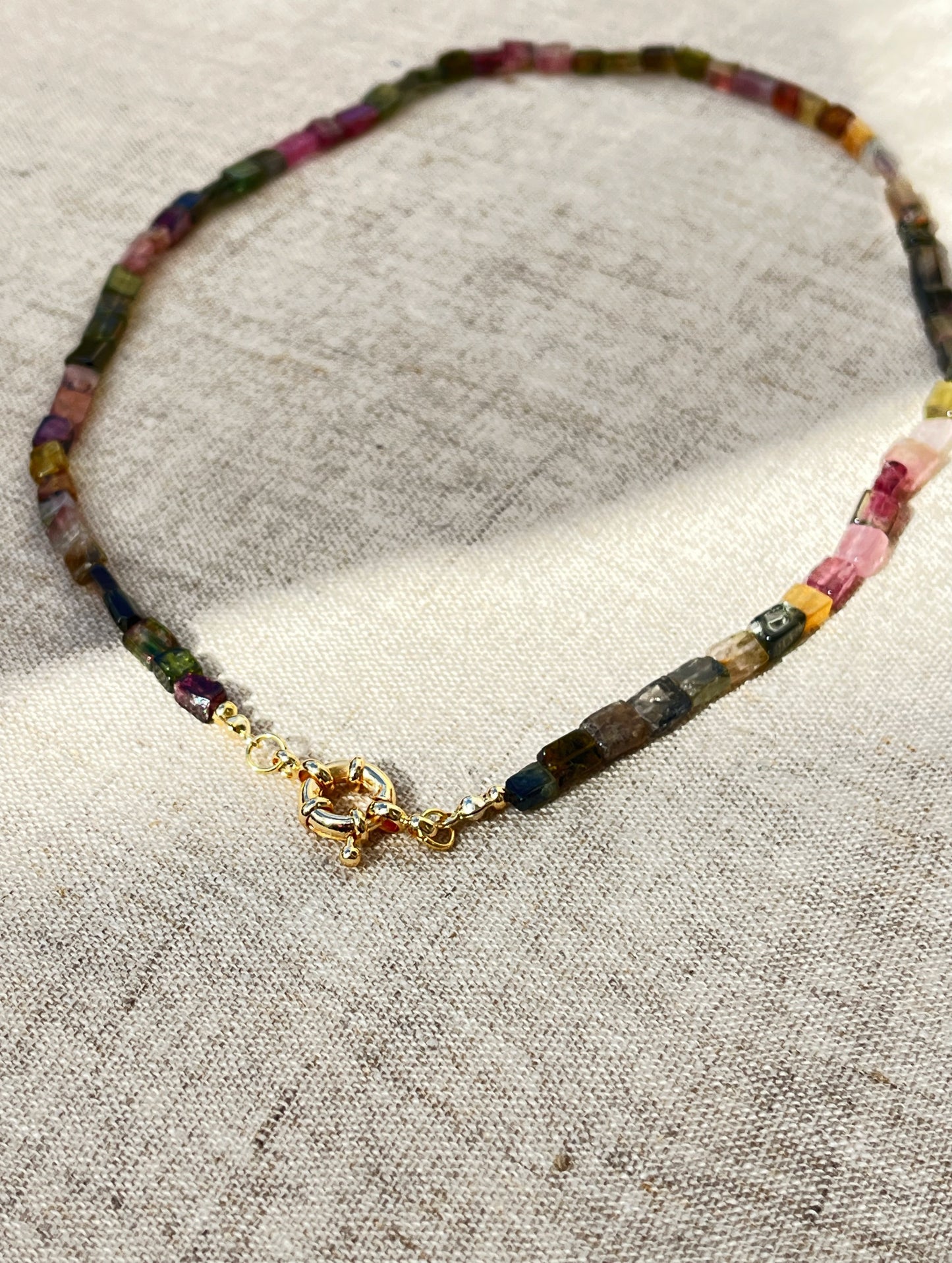 Rainbow Tourmaline Necklace