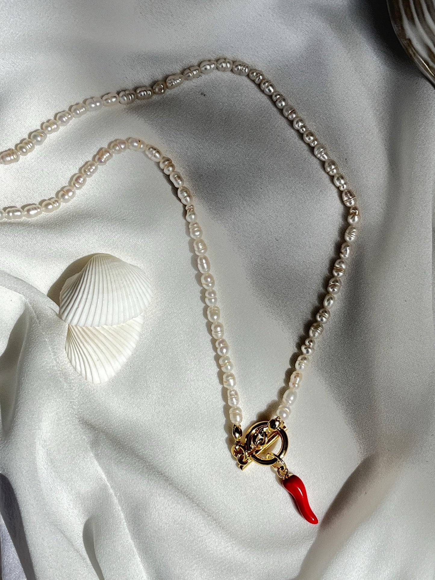 Pearl Chilli Necklace - Kybalion Jewellery
