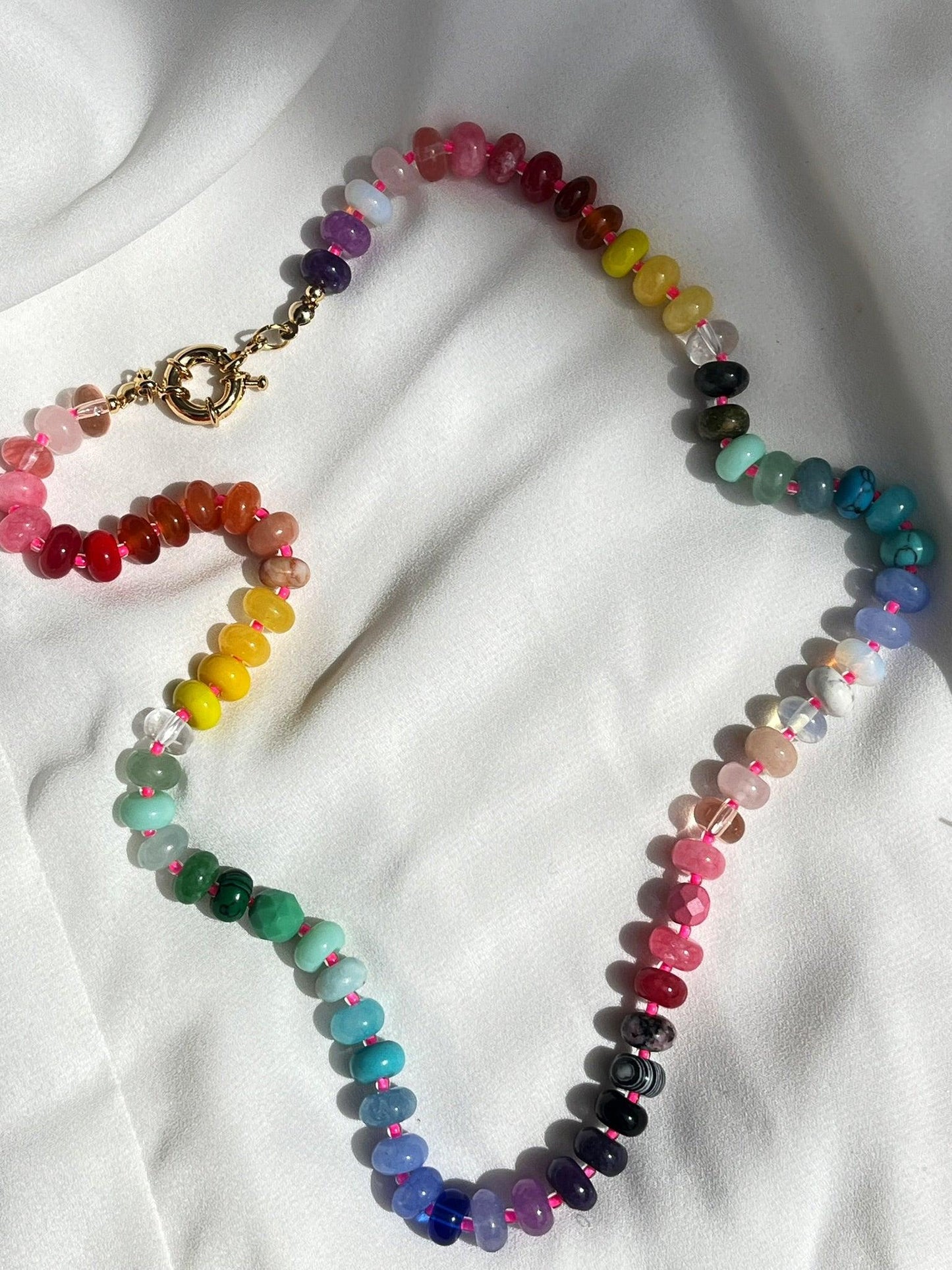 Jade Candy Stone Necklace