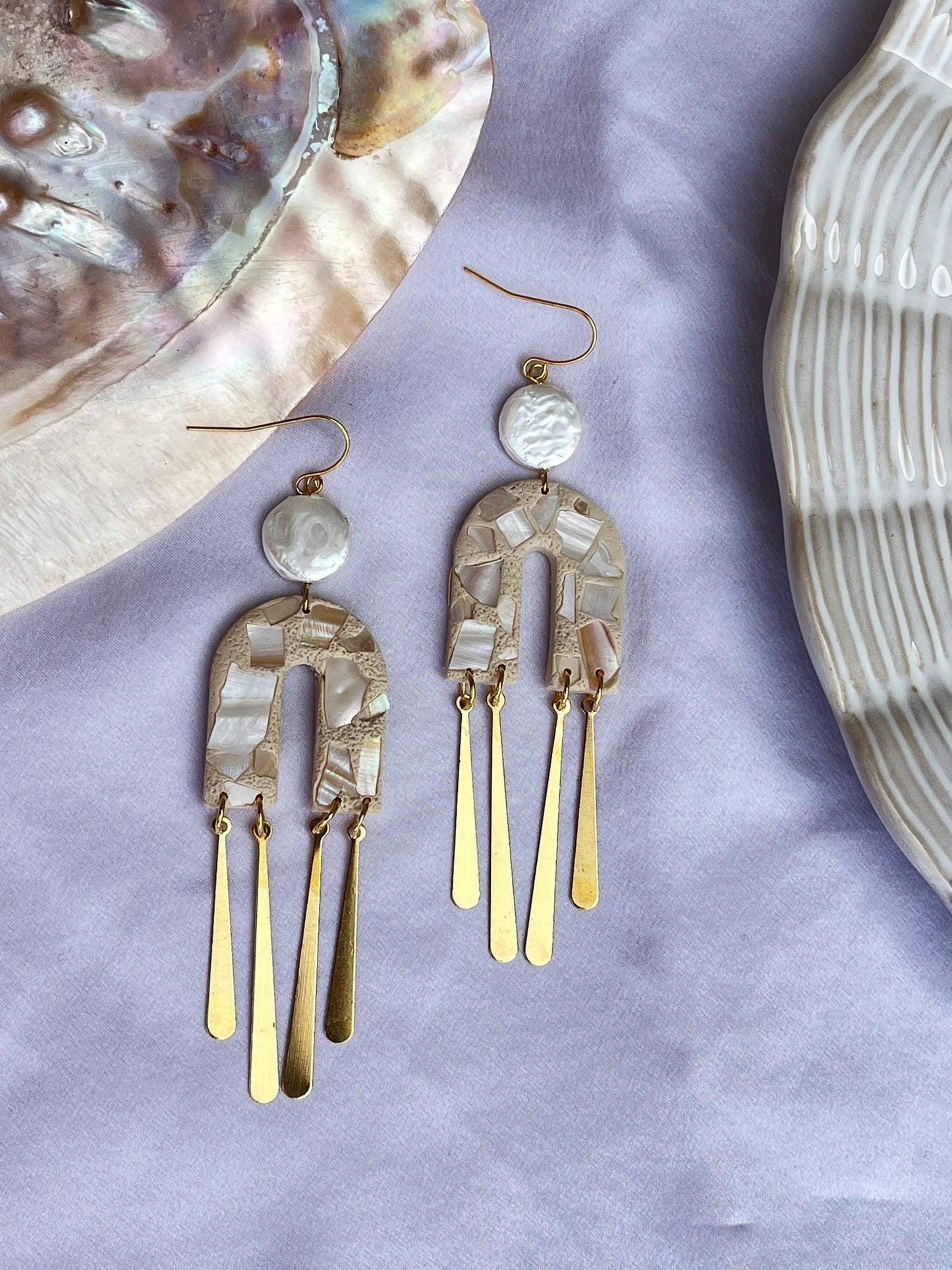 Sandy Beach Fringe Earrings