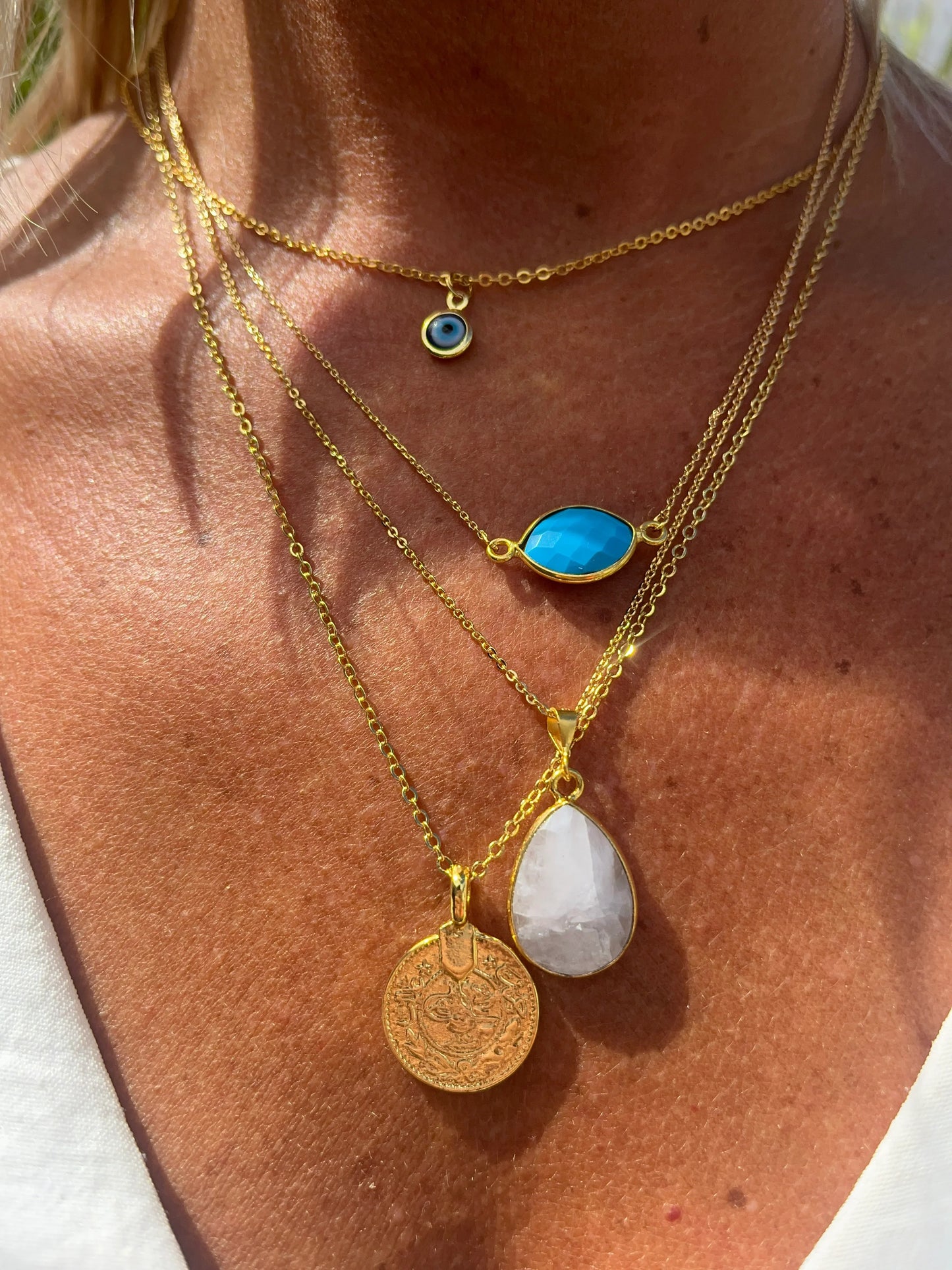 Blue Evil Eye Necklace - Kybalion Jewellery