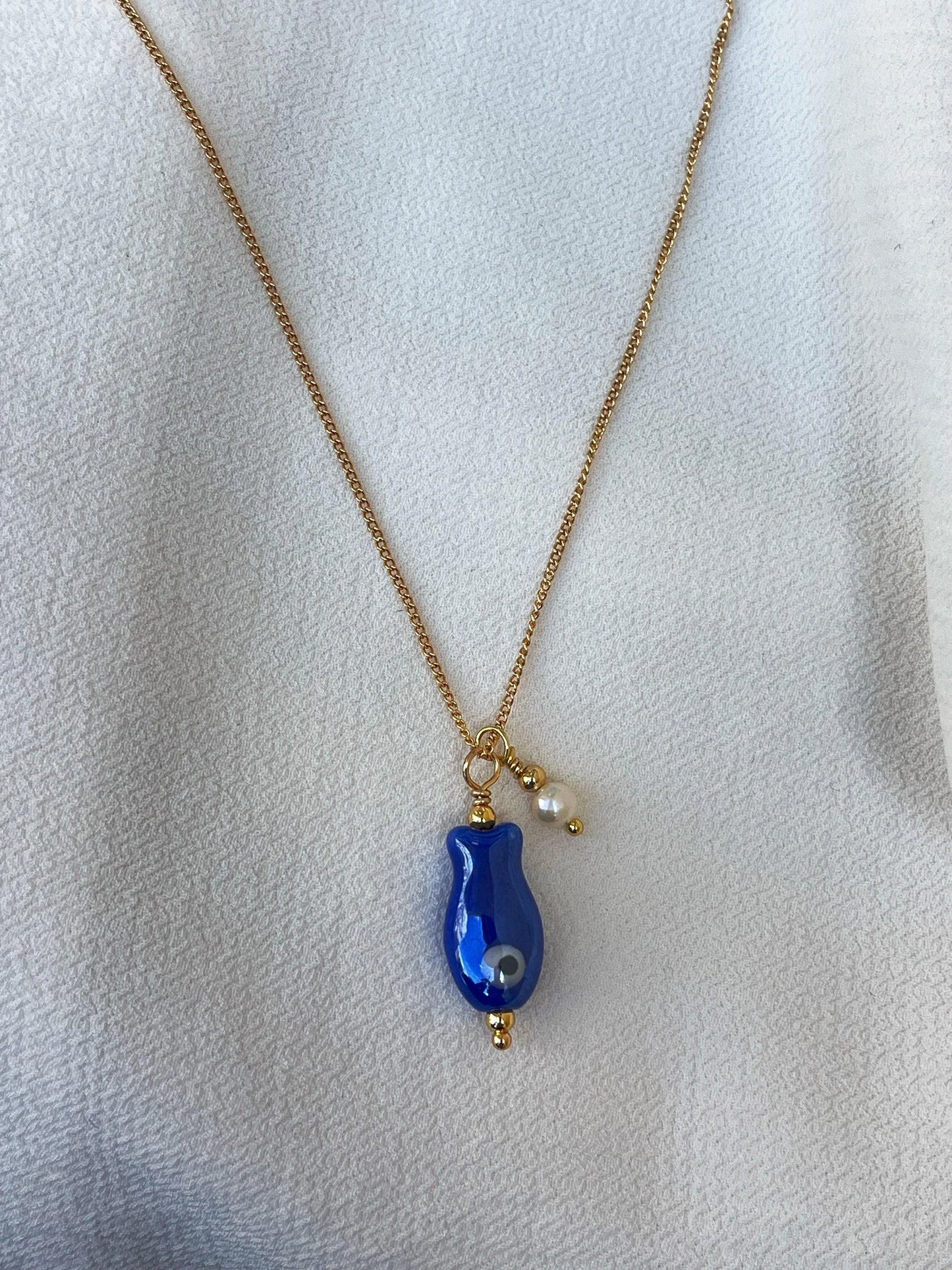 Ceramic fish Necklace - Kybalion Jewellery