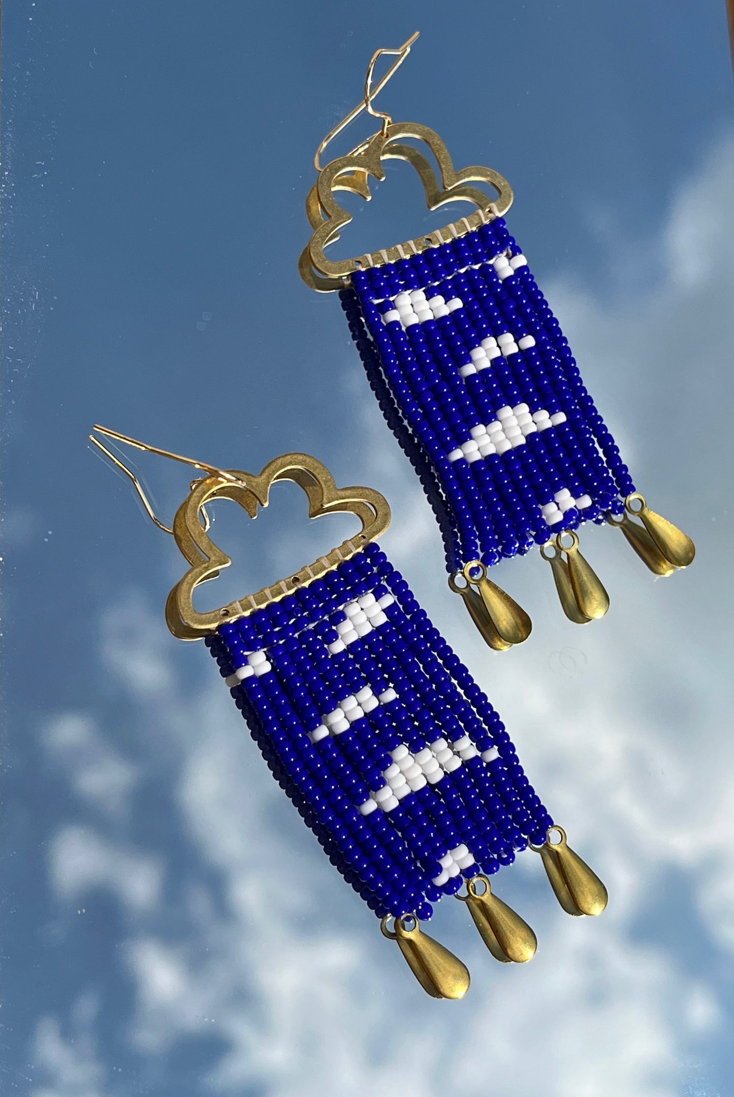 Cloud beaded Earrings - Kybalion Jewellery