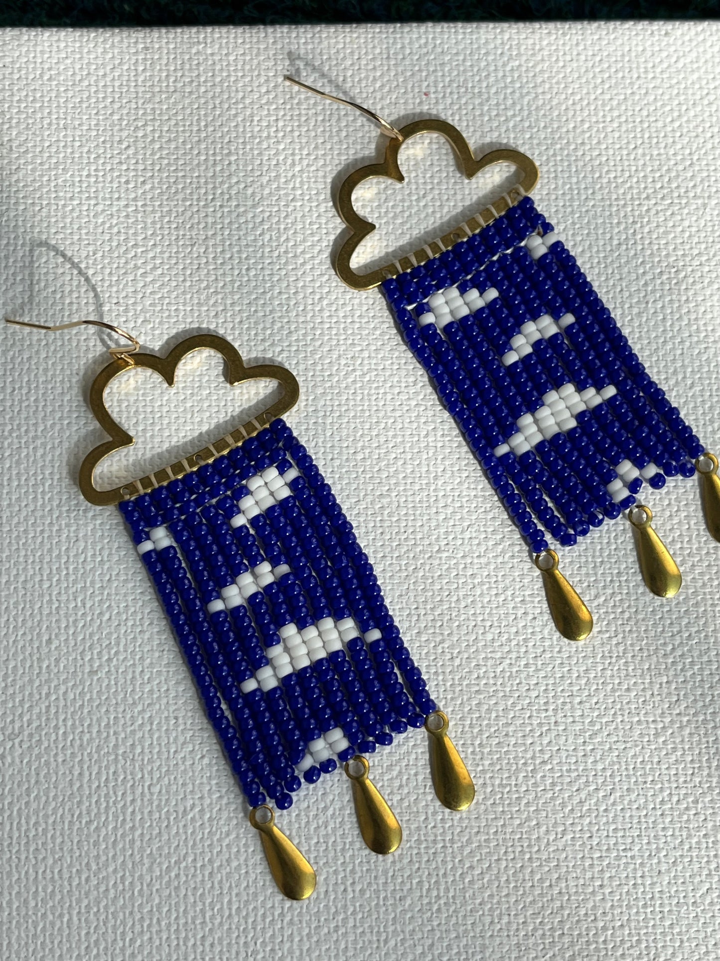 Cloud beaded Earrings - Kybalion Jewellery