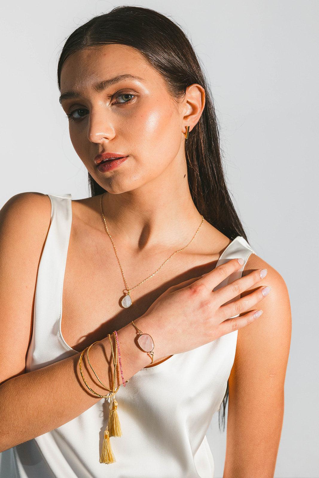 Gemstone Bezel Bracelet - Kybalion Jewellery