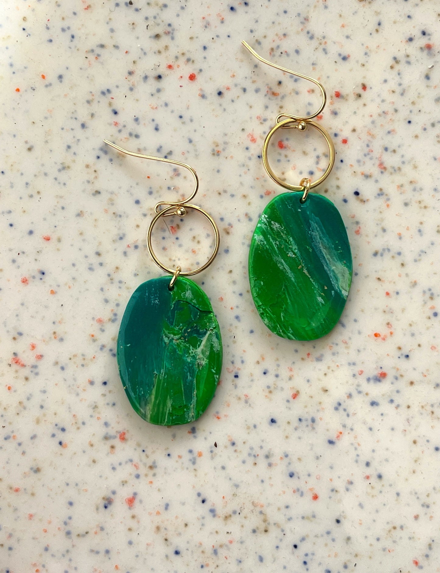 Marbled Earrings - Kybalion Jewellery