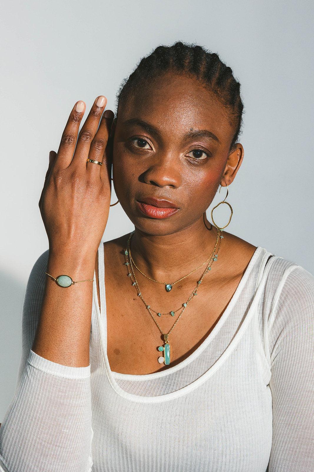Multistone pendant necklace - Kybalion Jewellery