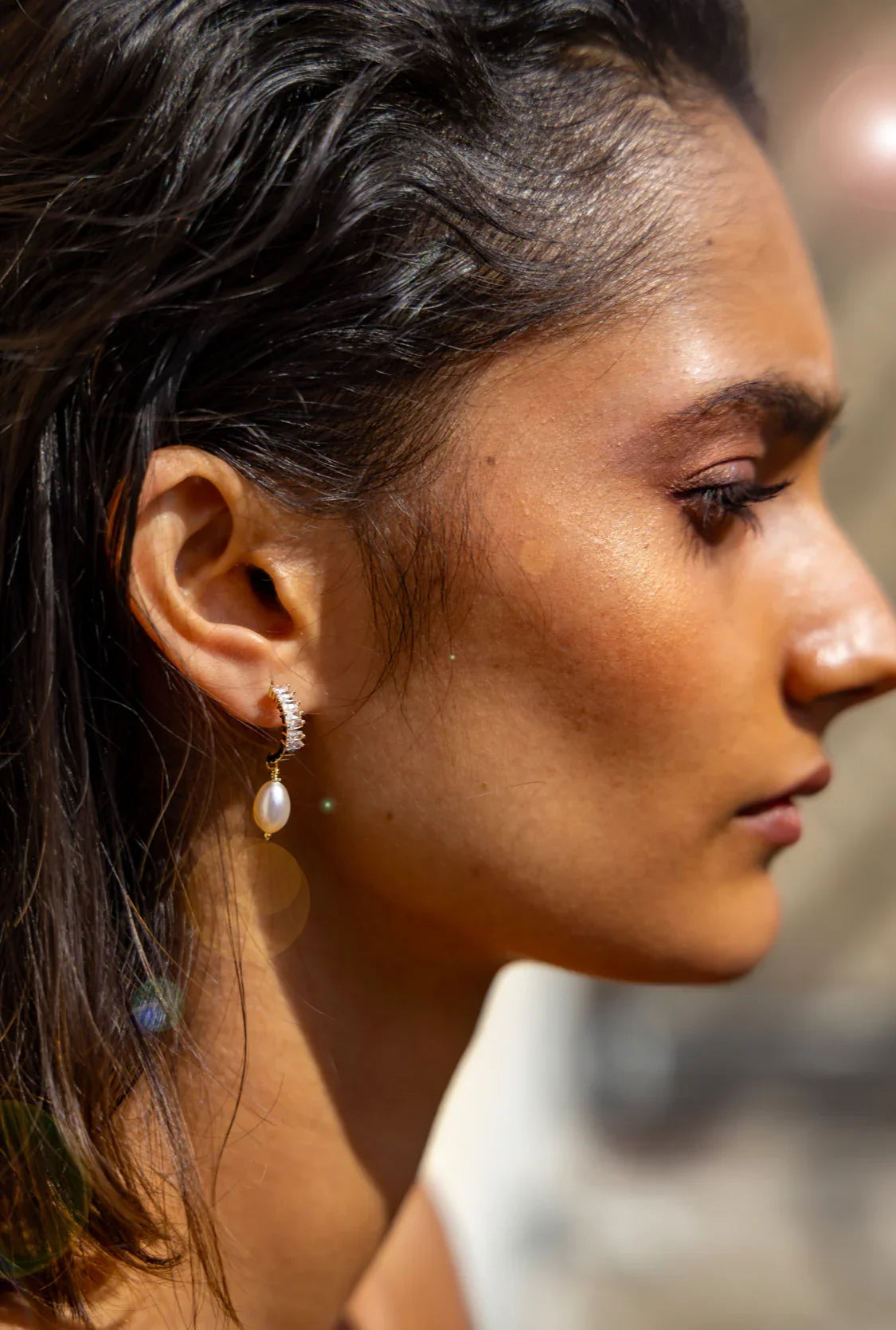 Pearl Huggies - Kybalion Jewellery