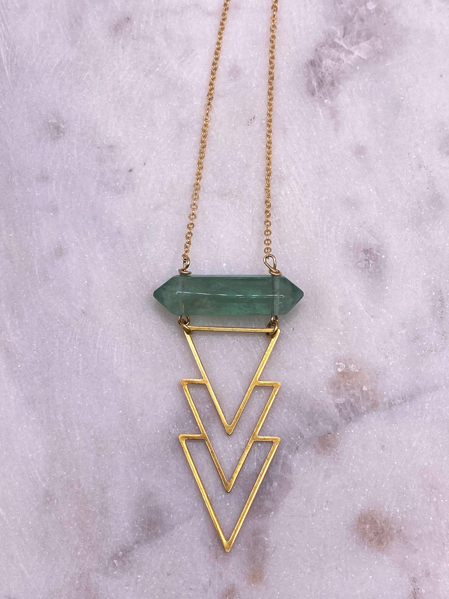 Pharaoh Necklace - Blue Lapis with Sacred Geometry Symbol - Kybalion Jewellery