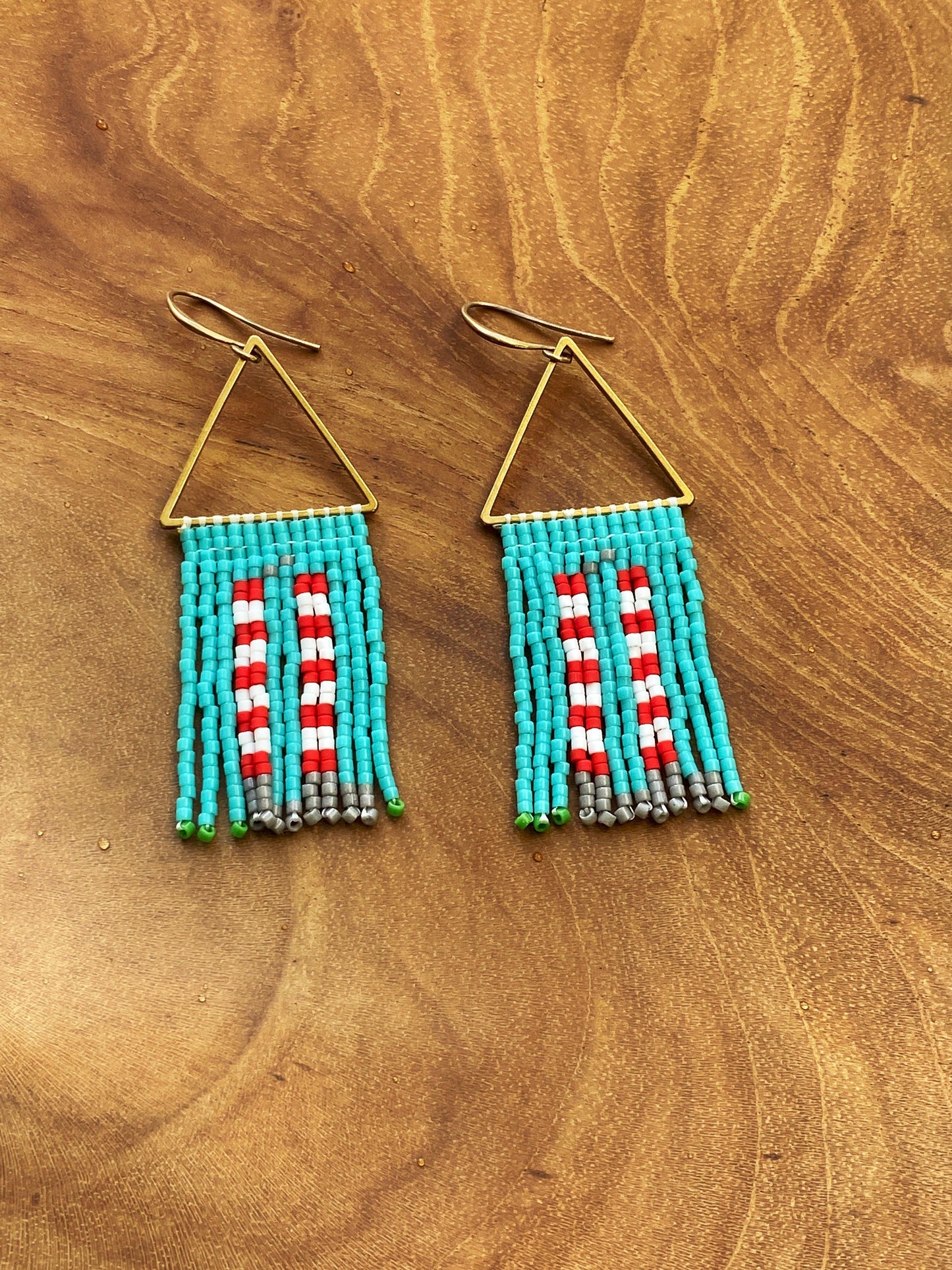 Poolbeg Chimney Earrings - Handwoven with Miyuki Beads - Kybalion Jewellery
