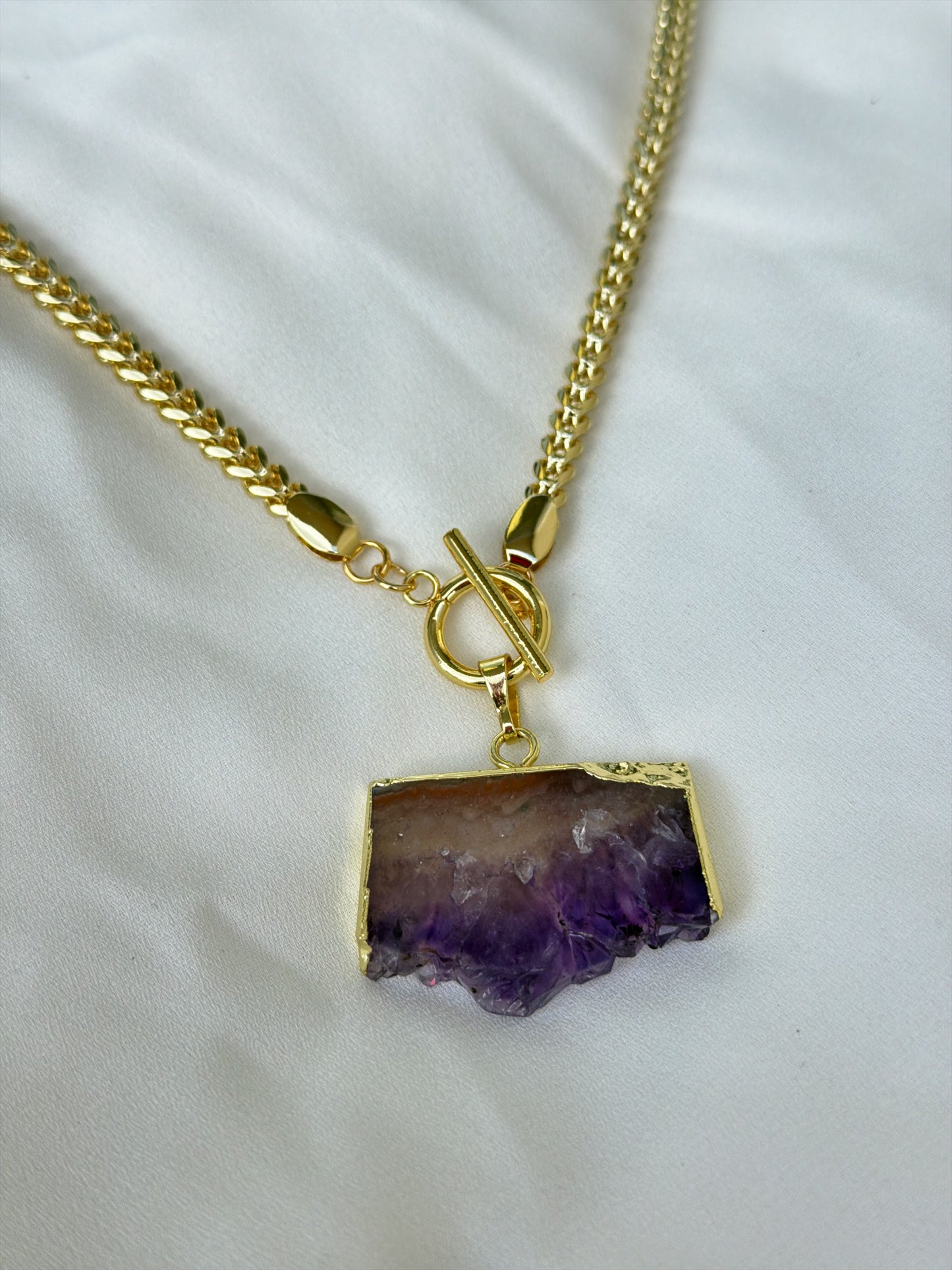 Amethyst Slice necklace