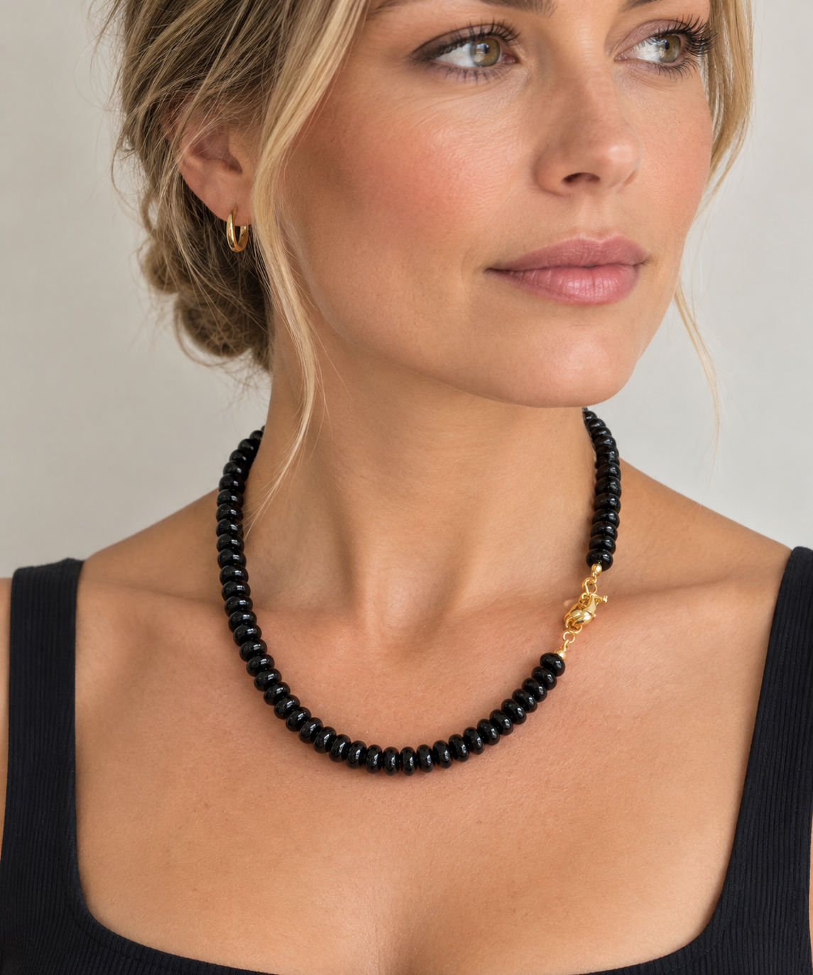 Black agate Necklace