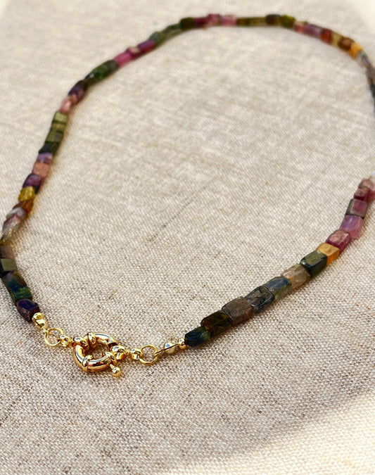 Rainbow Tourmaline Necklace