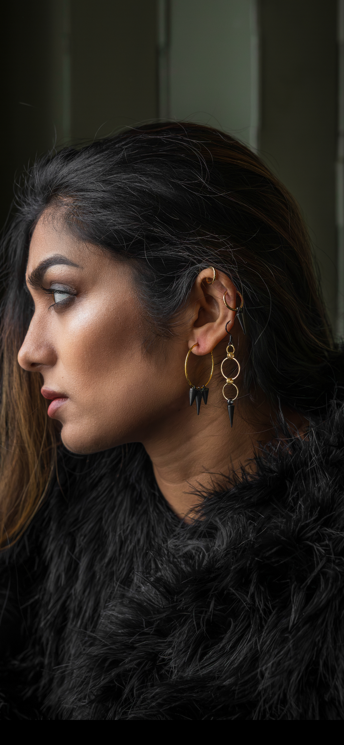 Dark Matter Huggies - Kybalion Jewellery