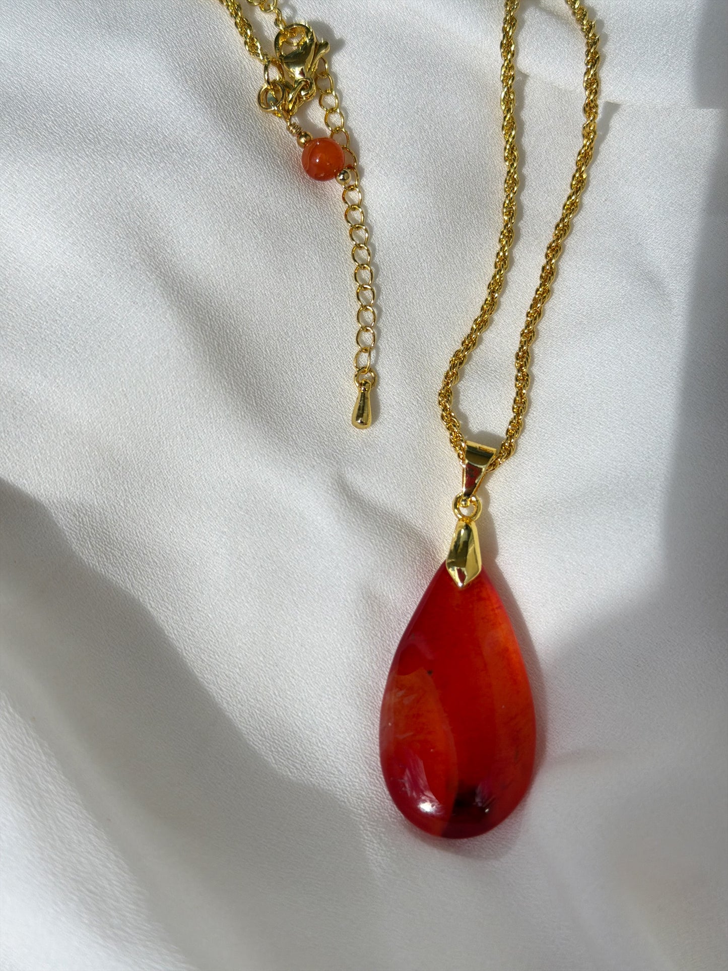 Orange Agate Necklace