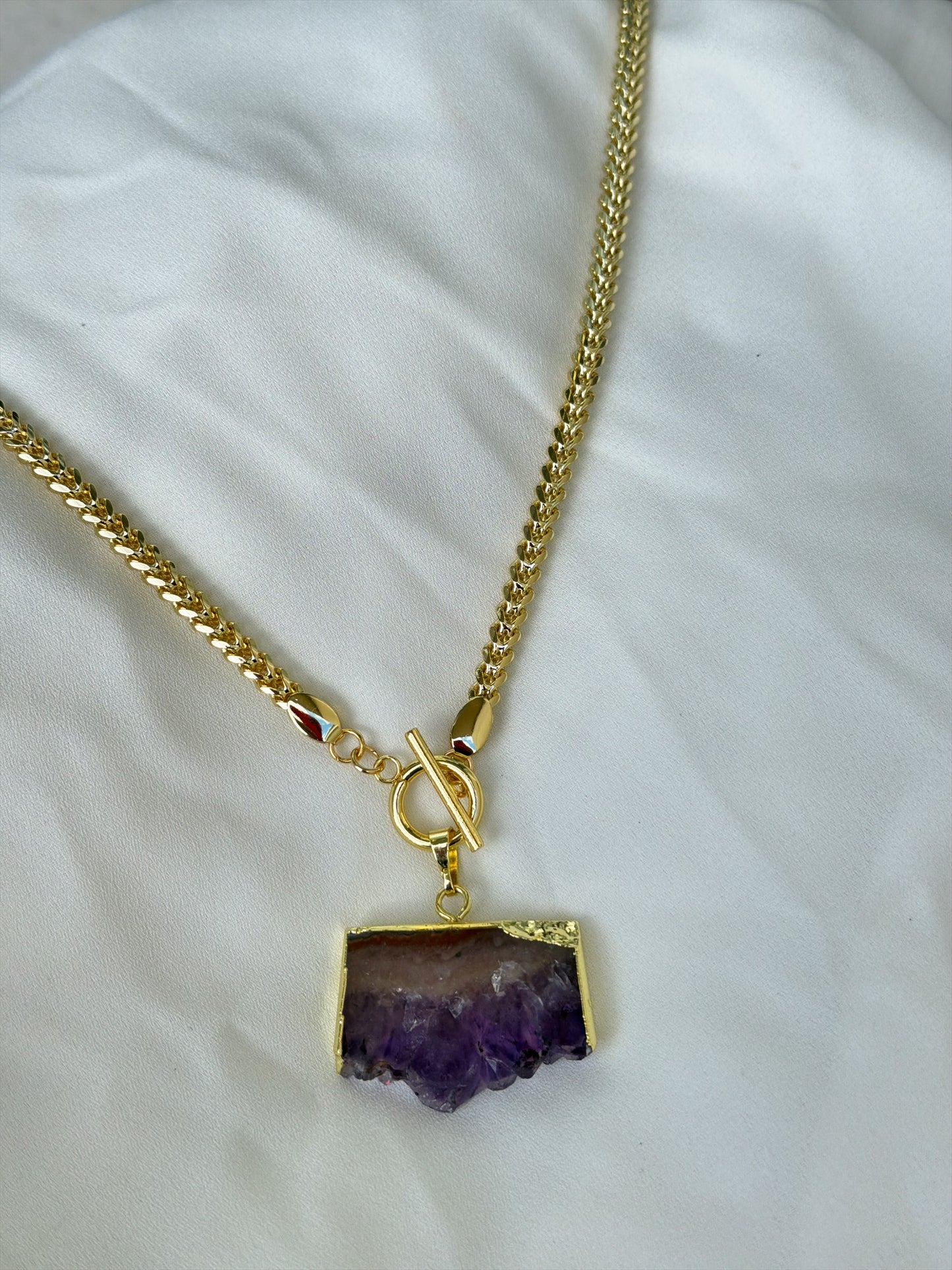 Amethyst Slice necklace