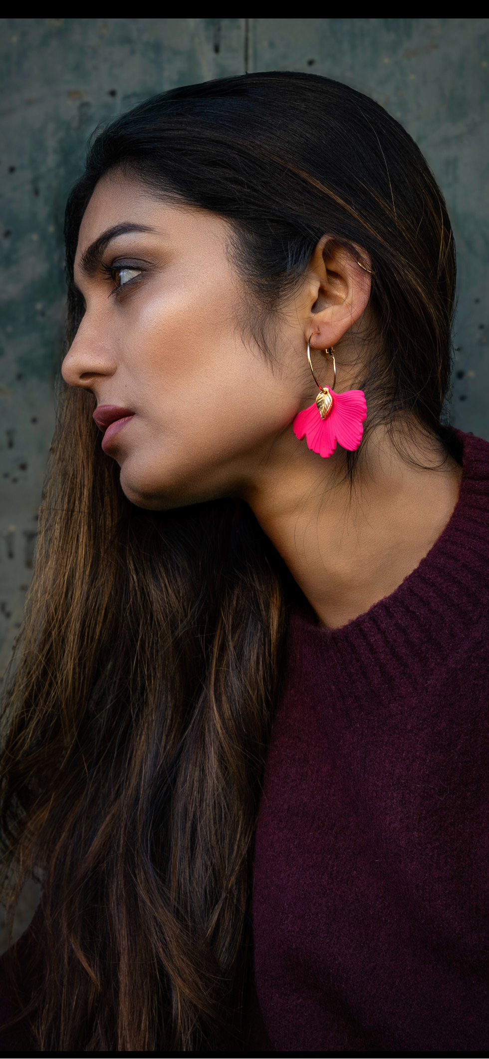 Gingko Leaf Hoops - Various Colours - Kybalion Jewellery