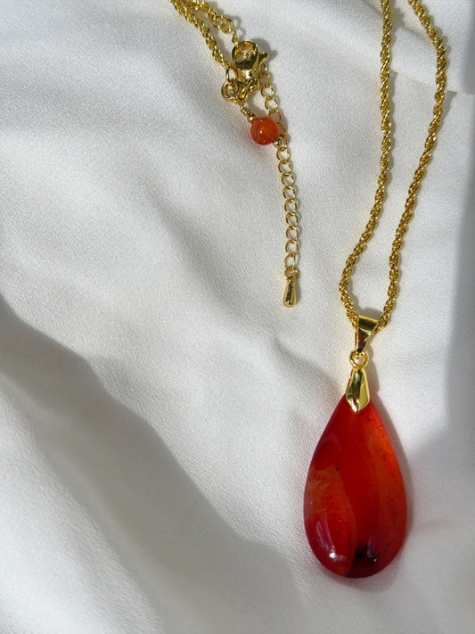 Orange Agate Necklace