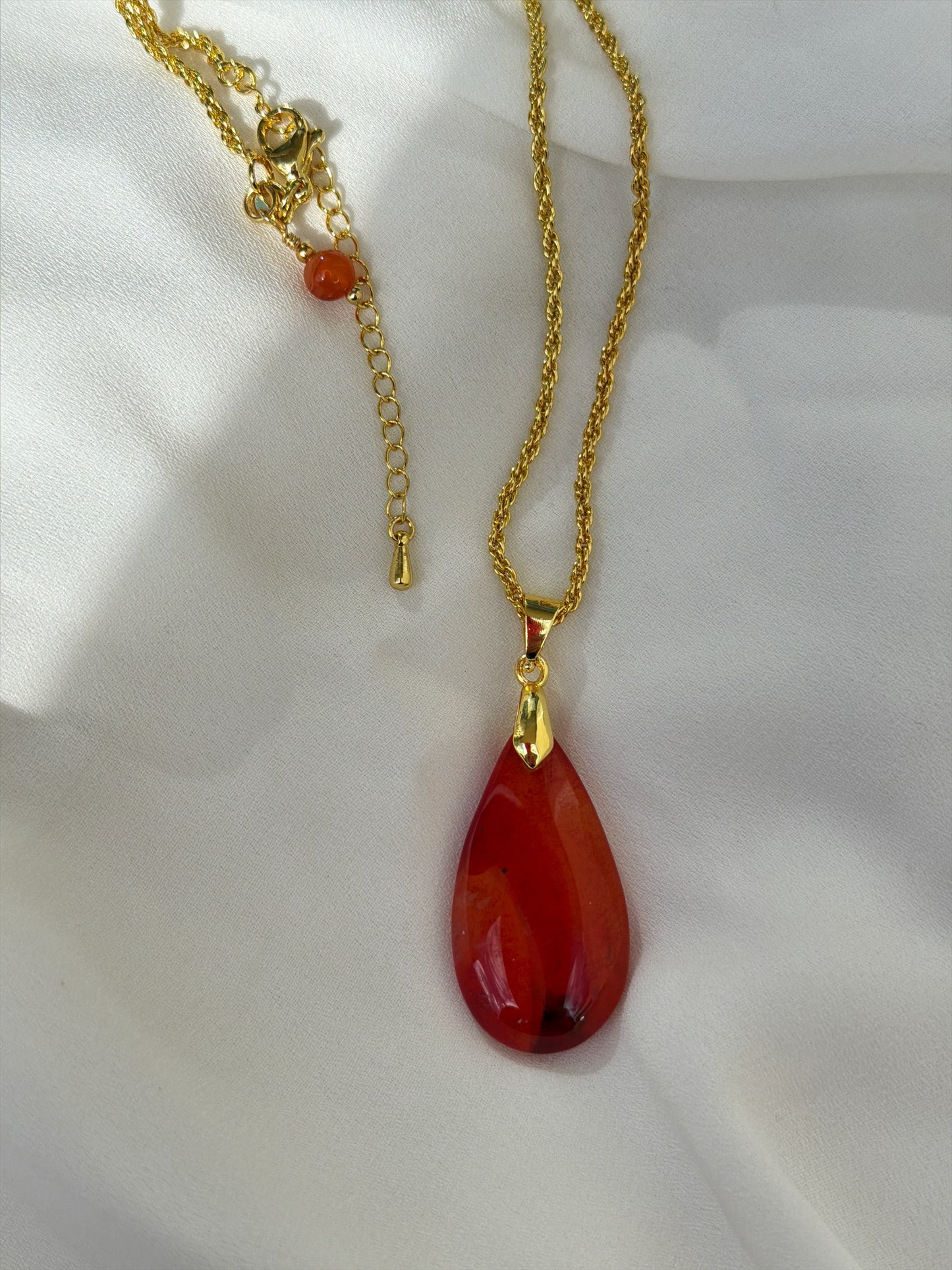 Orange Agate Necklace