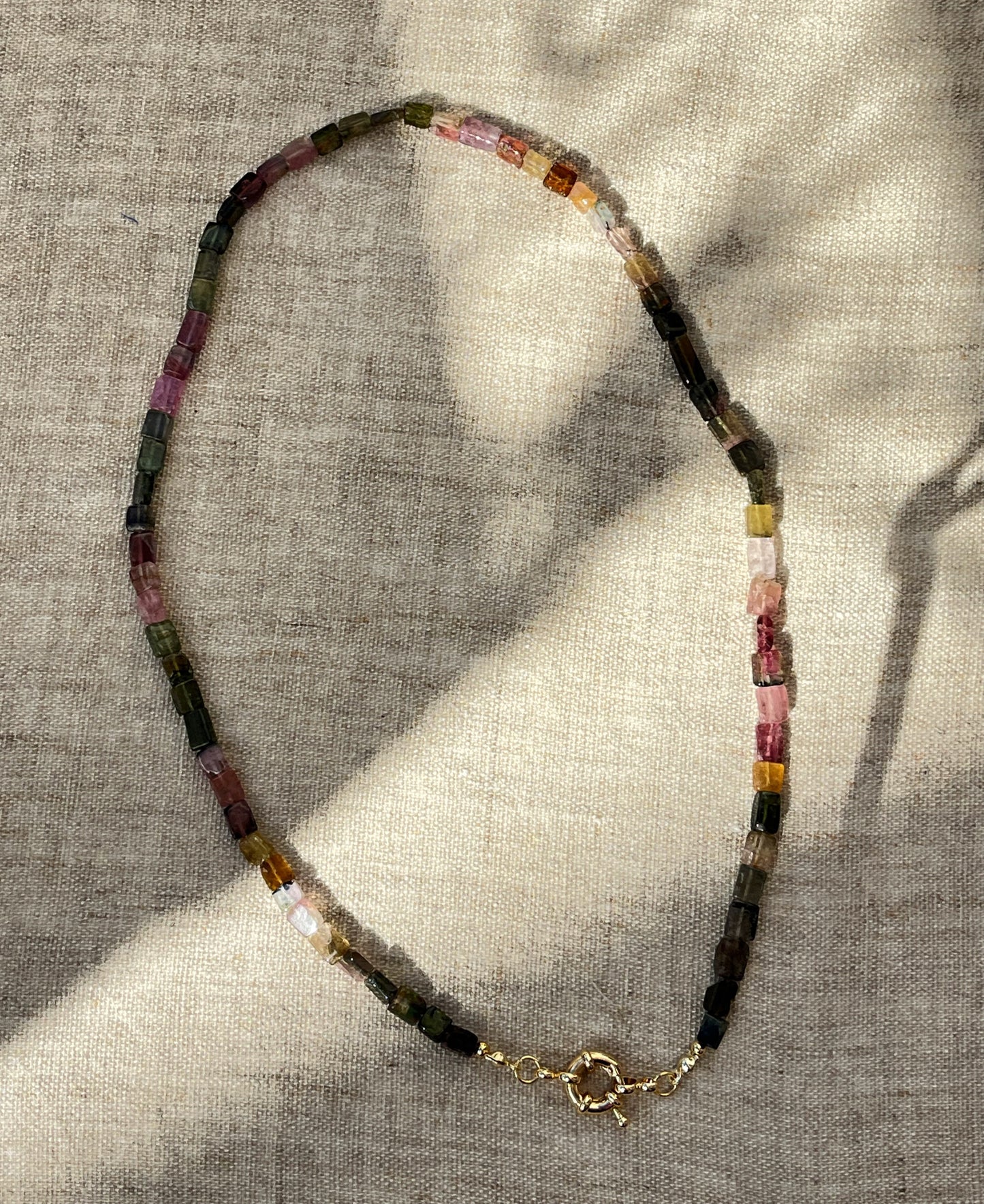 Rainbow Tourmaline Necklace