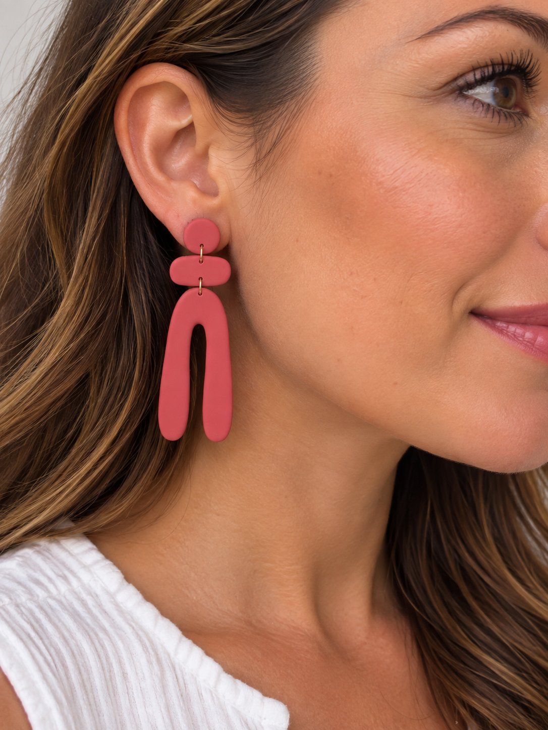 Lola Earrings - Rose Pink