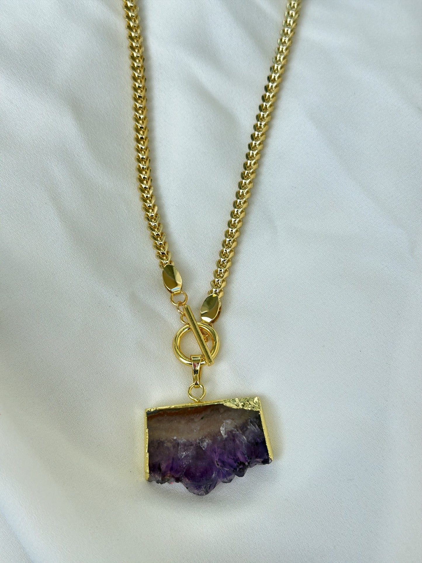 Amethyst Slice necklace