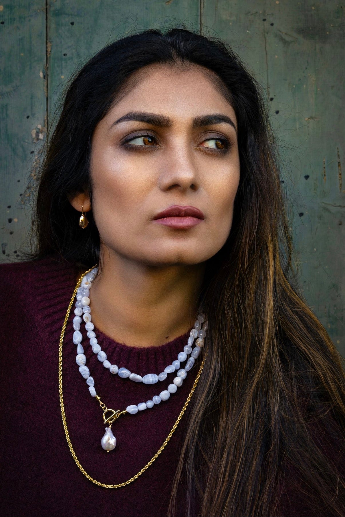 Blue Lace Agate Necklace