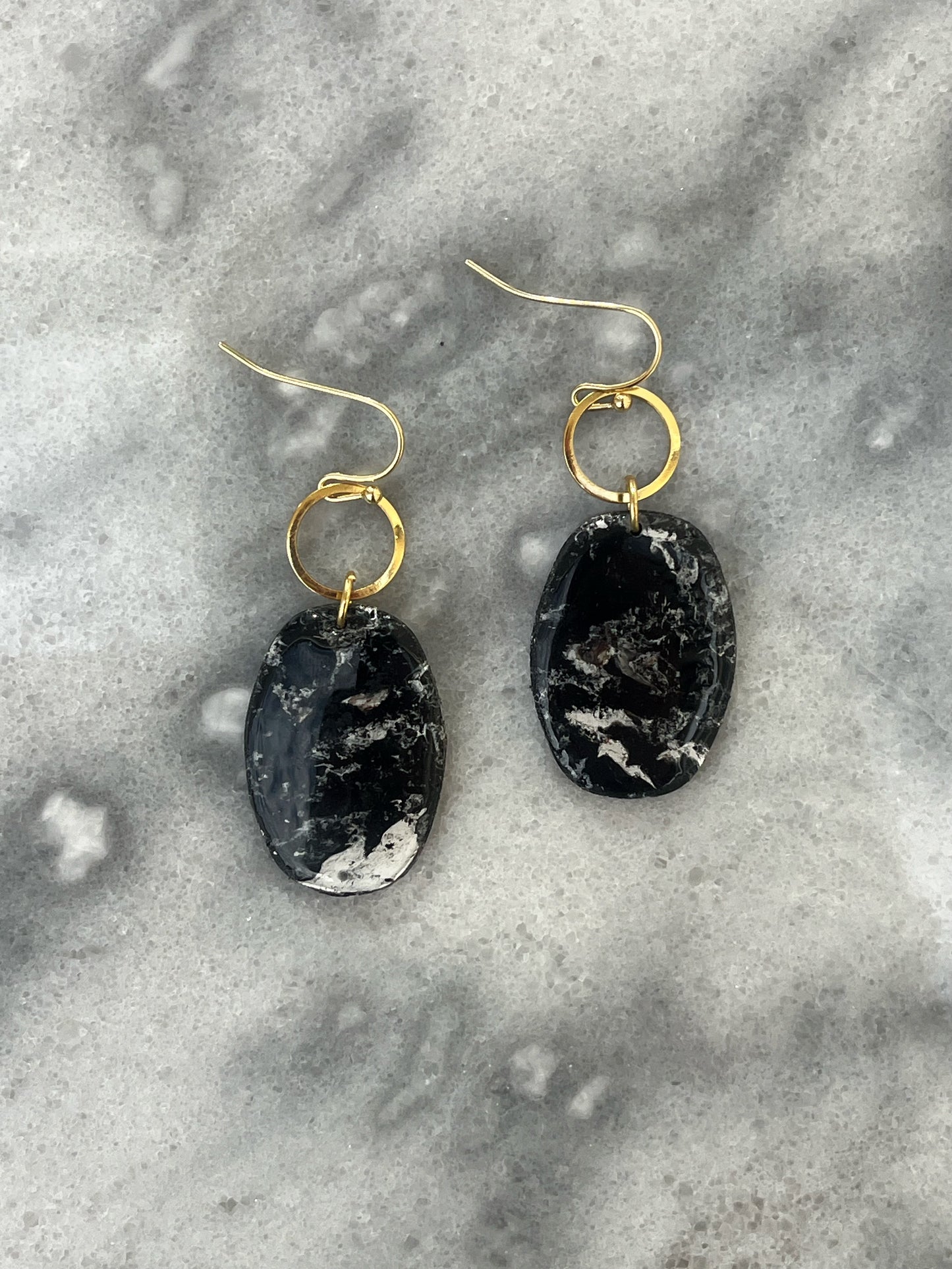 Marbled Earrings