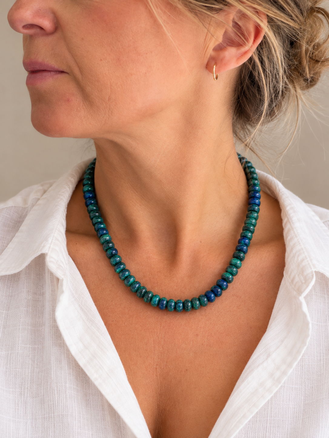 Chrysocolla necklace