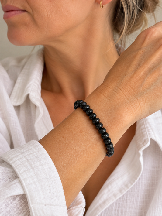 Black agate bracelet