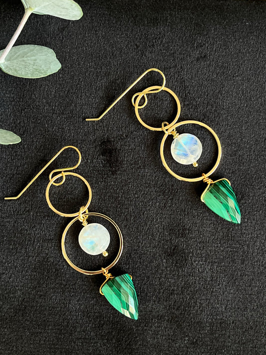 Celtic Moon earrings