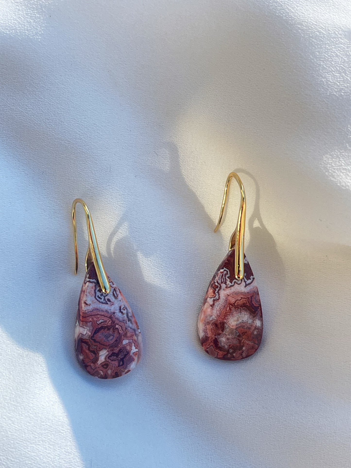 Crazy Lace Agate Teadrop