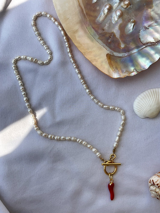 Pearl Chilli Necklace