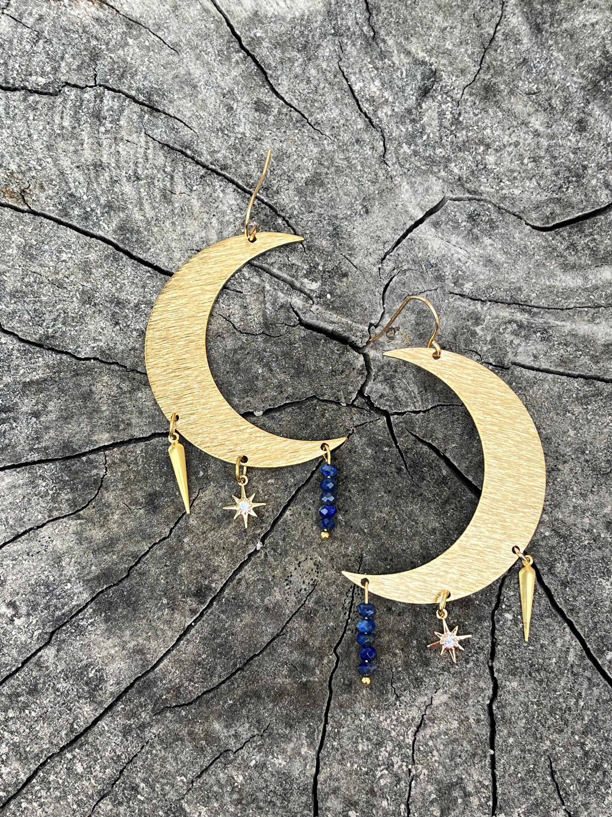 Alchemy Moon Earrings - Kybalion Jewellery