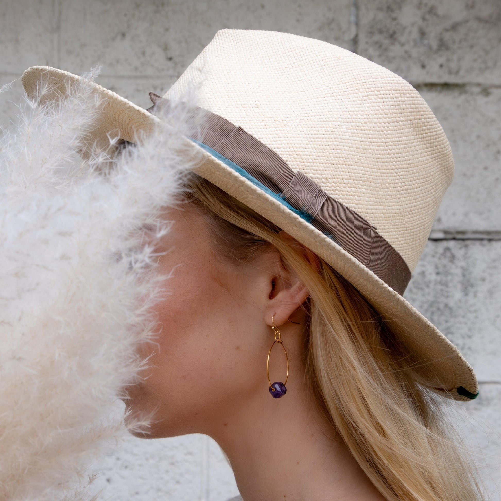 Amethyst Hoop - Kybalion Jewellery