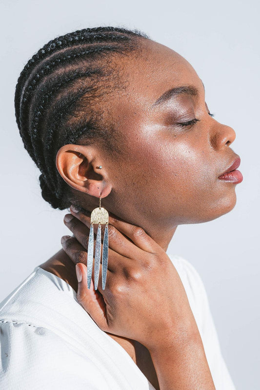 Artemis Earrings in Mixed Metal - Kybalion Jewellery