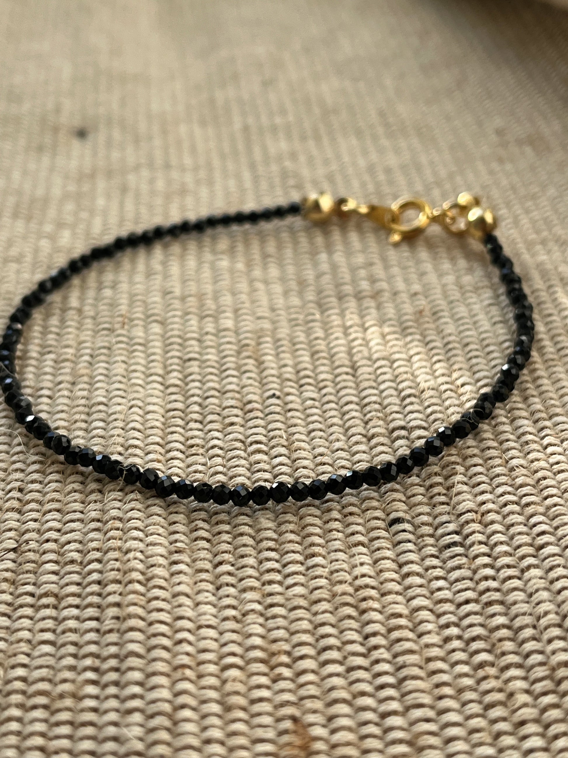 Black Tourmaline Beaded Bracelet - Kybalion Jewellery