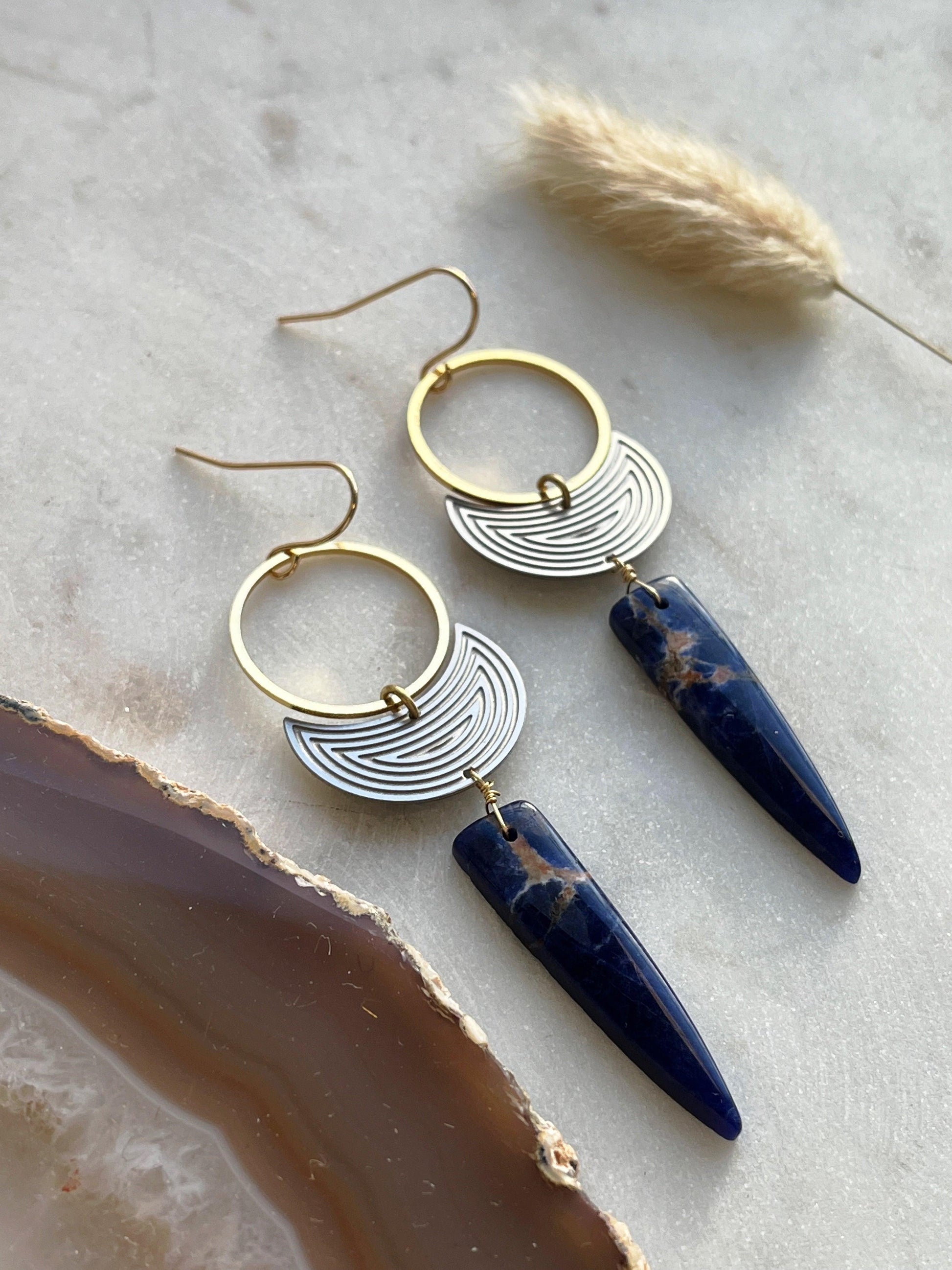 Celestial Blue Earrings - Kybalion Jewellery