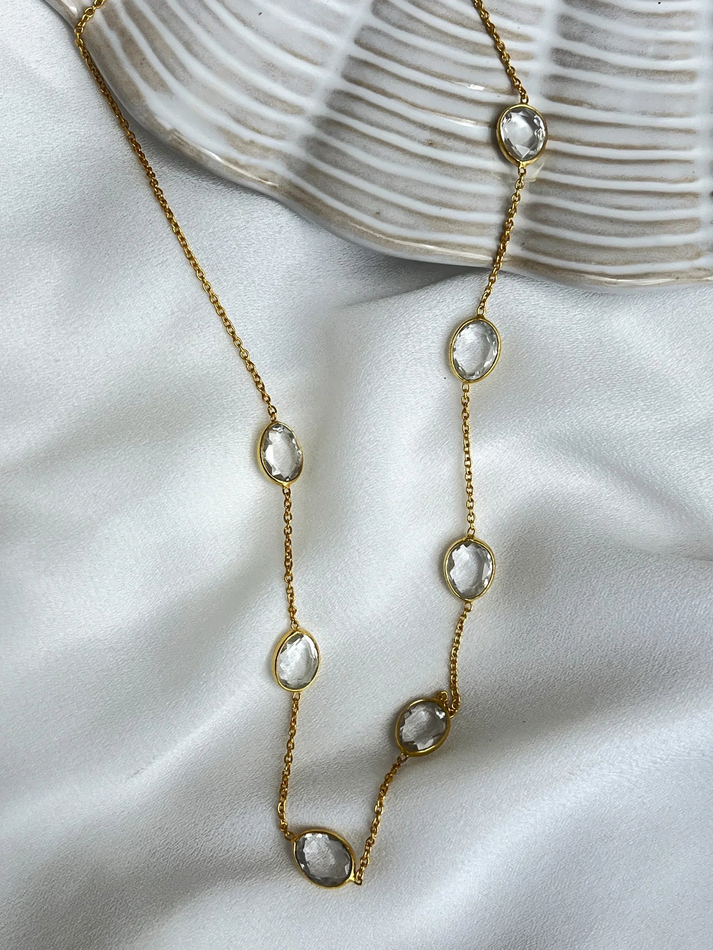 Clear quartz gemstone Necklace - Kybalion Jewellery