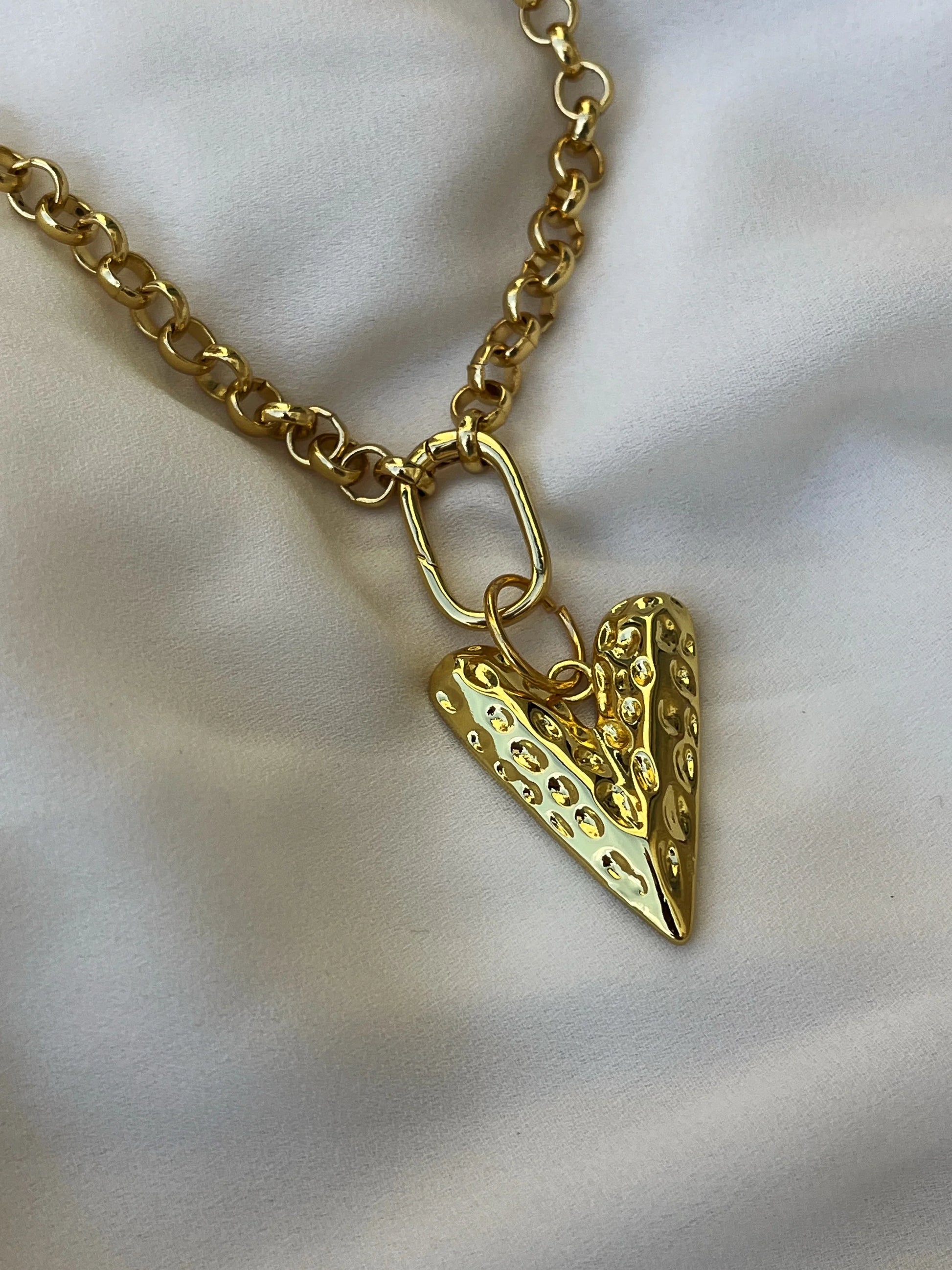 Dented Heart Necklace - Kybalion Jewellery