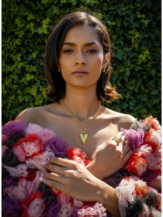 Dented Heart Necklace - Kybalion Jewellery