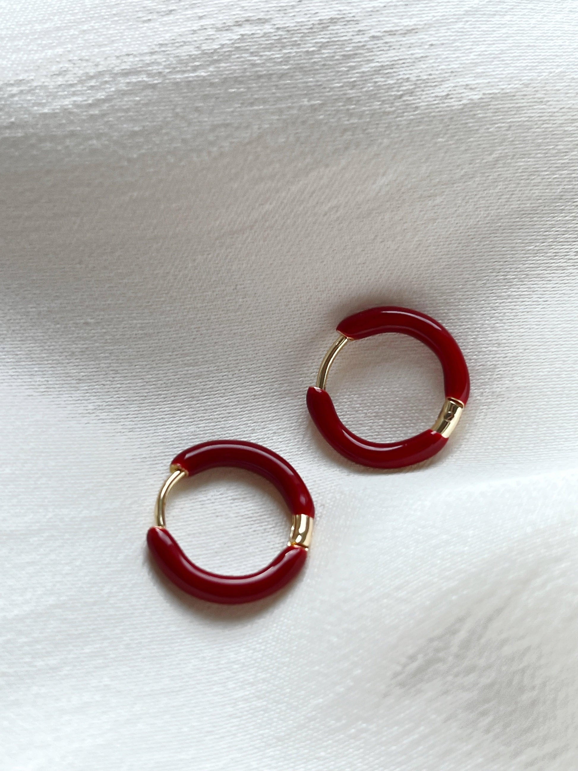 Enamel Huggies - Kybalion Jewellery