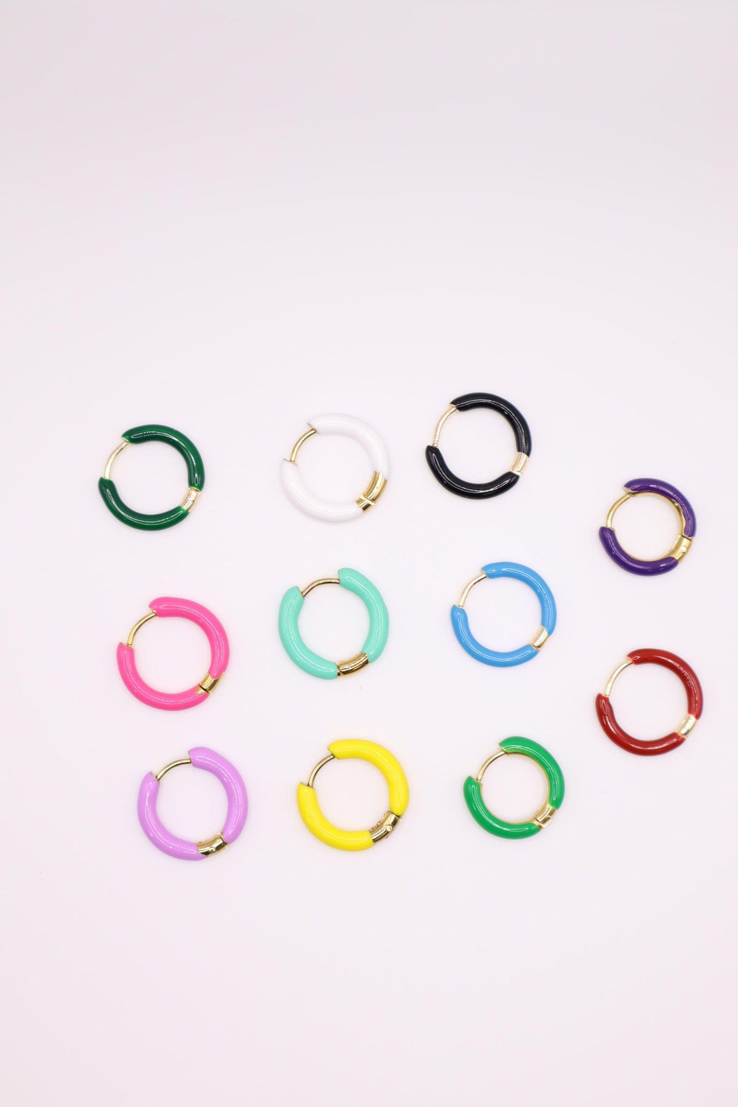 Enamel Huggies - Kybalion Jewellery