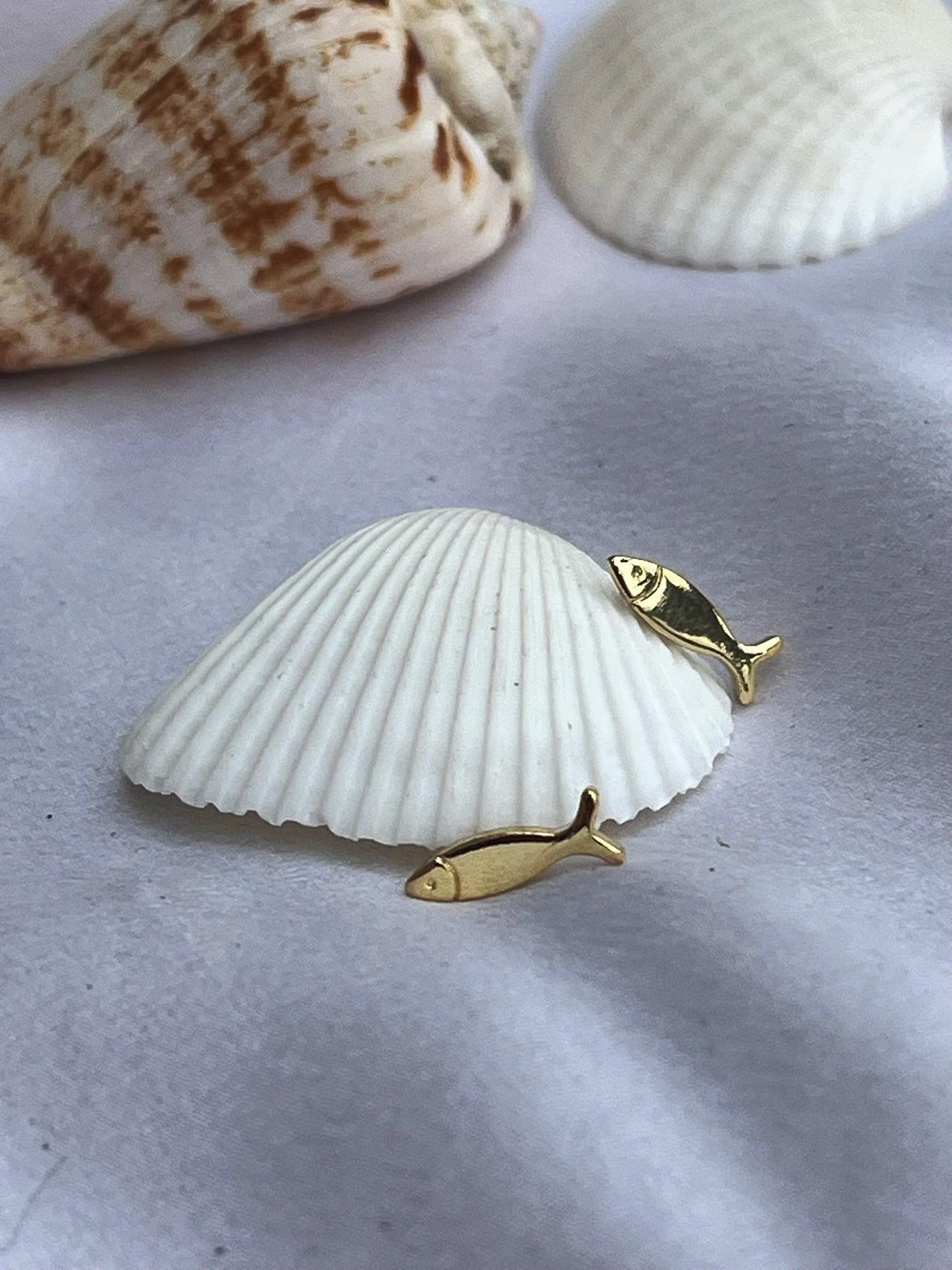 Fish Studs - Kybalion Jewellery
