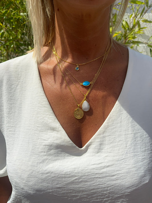 Hathor Necklace - Turquoise - Kybalion Jewellery