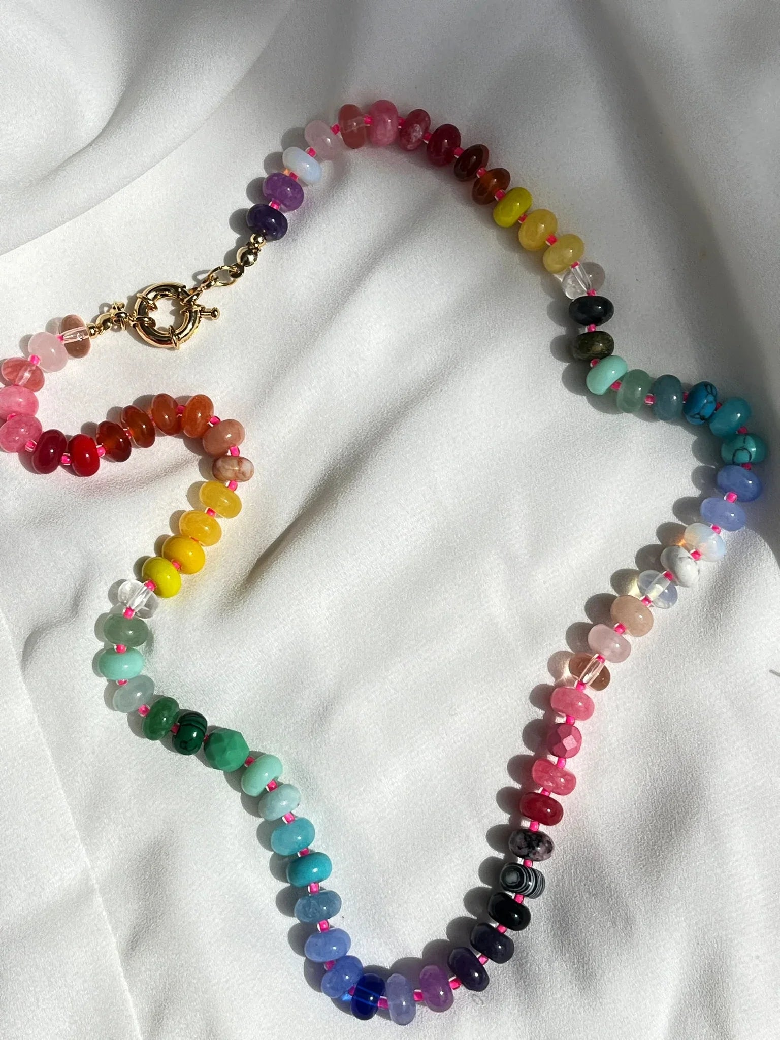 Jade Candy Stone Necklace - Kybalion Jewellery