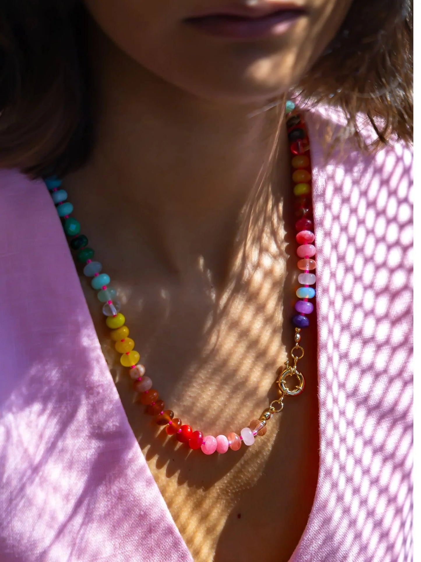 Jade Candy Stone Necklace - Kybalion Jewellery