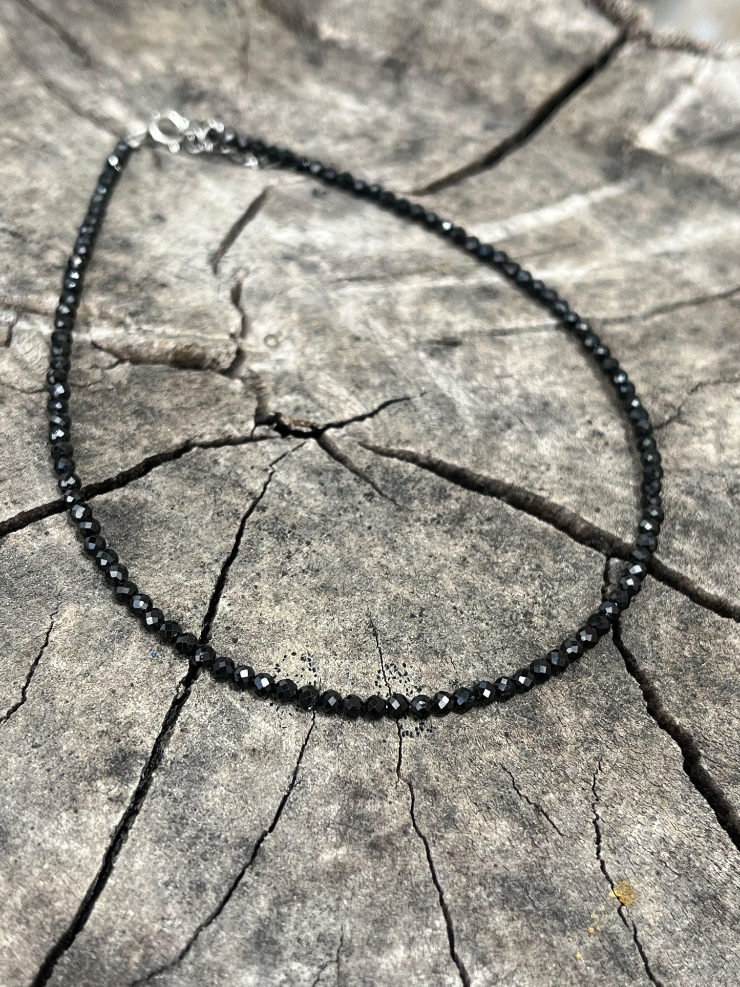 Lapis/Black Spinel Anklet - Kybalion Jewellery