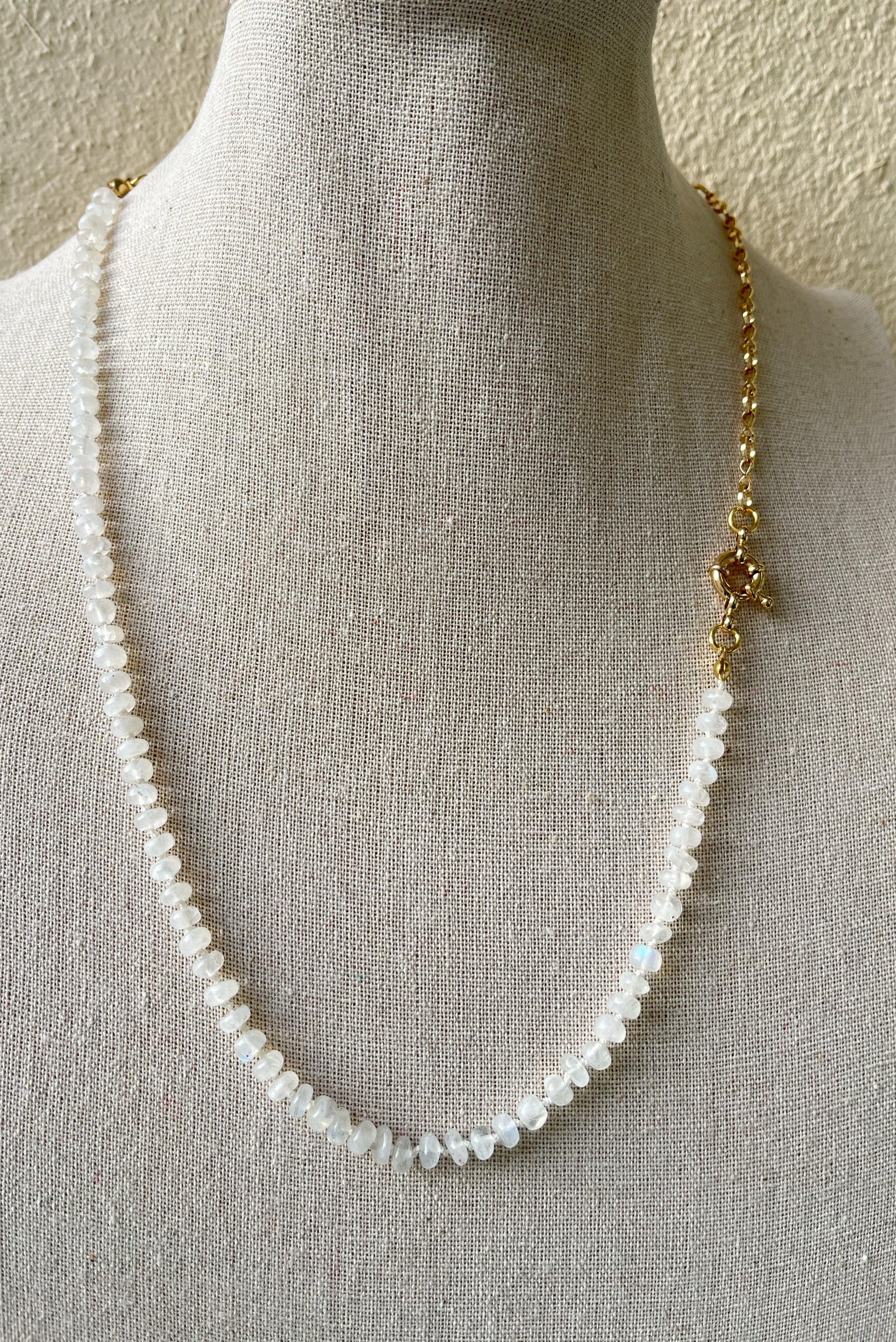 Long Moonstone Necklace - Kybalion Jewellery